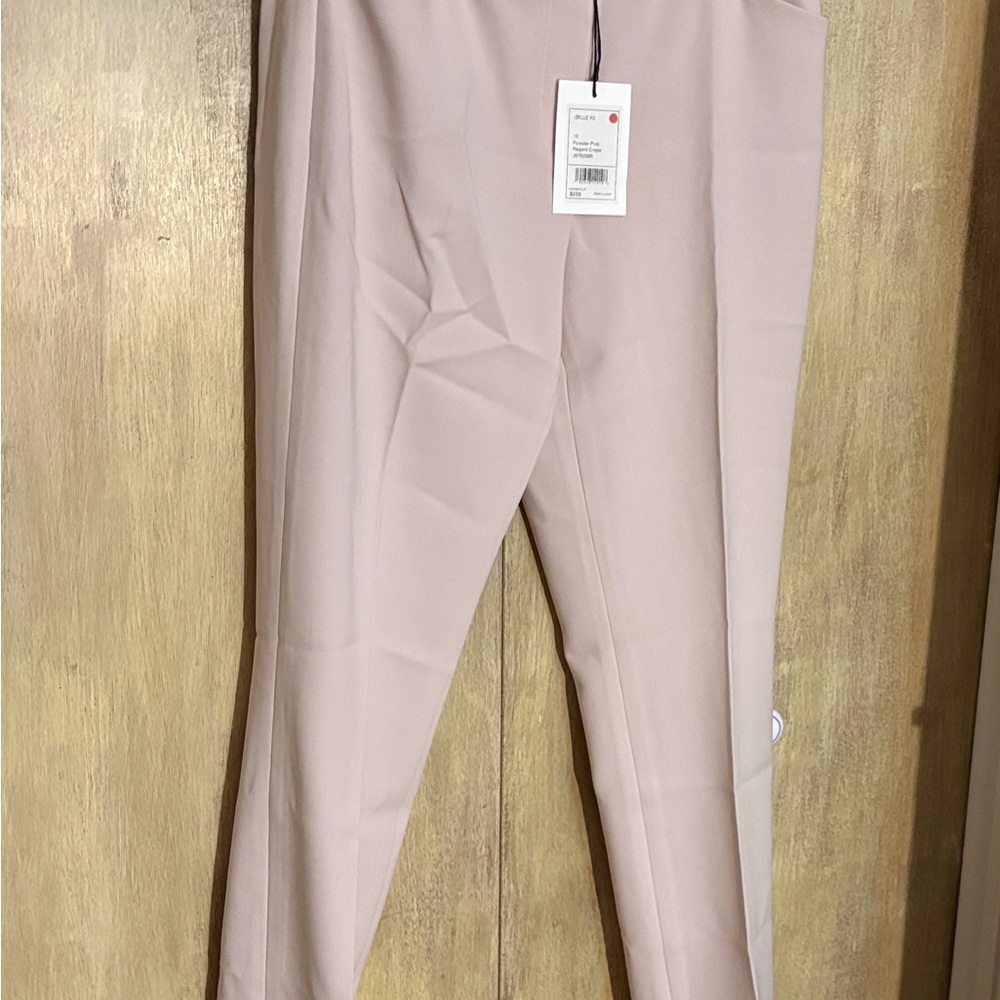 Theory powder Pink Izelle P2 Elegant Trousers Regent Crepe size 10 NWT